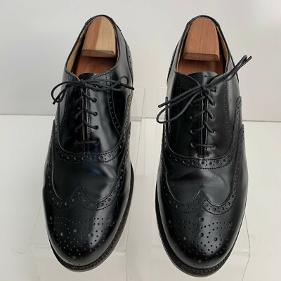 Thom Mcan Bismark Wingtip Brogue Black Leather Lace-Up Oxfords Mens Size 7 Dress Men main image 3