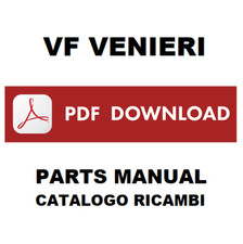VENIERI VF4.63F Pala articol. Catalogo ricambi Manuale parti esplosi SPARE PARTS