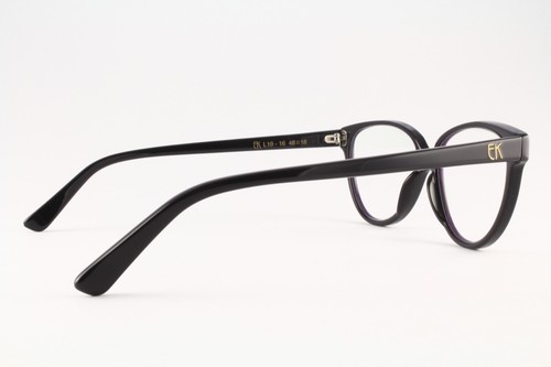Auténticas monturas de gafas de gato negras Emmanuelle Khanh EK L19-16 48 mm Francia - Imagen 3 de 5