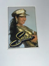 Selena vtg 1990s Latino vending holo prism Selena sticker -Brand Imports Vending