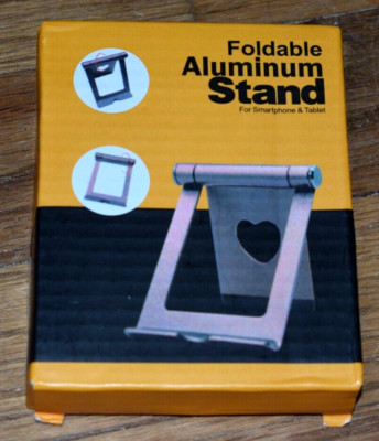 Foldable Aluminum Stand-For Smart Phones/Tablets/Photos-OS-Gold-C126WZ-China