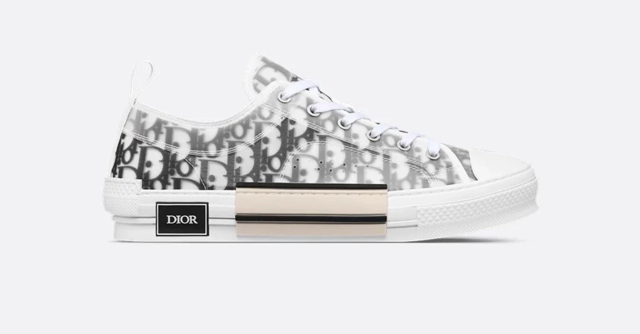Baskets basses obliques Dior B23 1 150, taille 44 NEUVES. Parfait