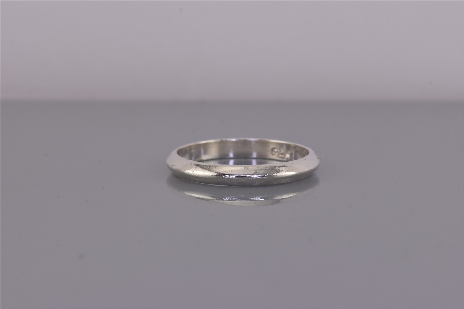 Sterling Silver 3mm Wedged Solid Stackable Band R… - image 6