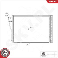 Kondensator Klimaanlage Esen SKV 86SKV540 Aluminium FüR BMW 7Er F01 F02 F03 F04