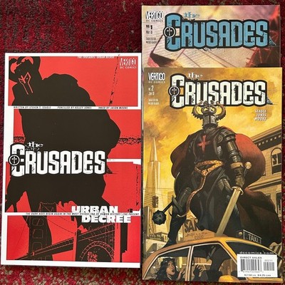 Lot of 3 The Crusades by Kelley Jones + Steven T. Seagle 2001 Vertigo DC Comics