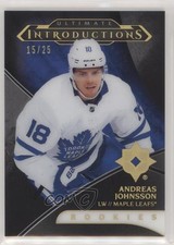 2018-19 Ultimate Collection Introductions Onyx Black 15/25 Andreas Johnsson 5ui