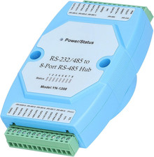 RS485 Hub DC 9?24V 8 Ports RS232 to RS485 Repeater YN1208 High?Speed Distributor
