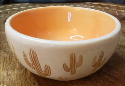 Boot Barn & Ranch Cactus Bowl Salsa Trinket Dish 4'' x 2''
