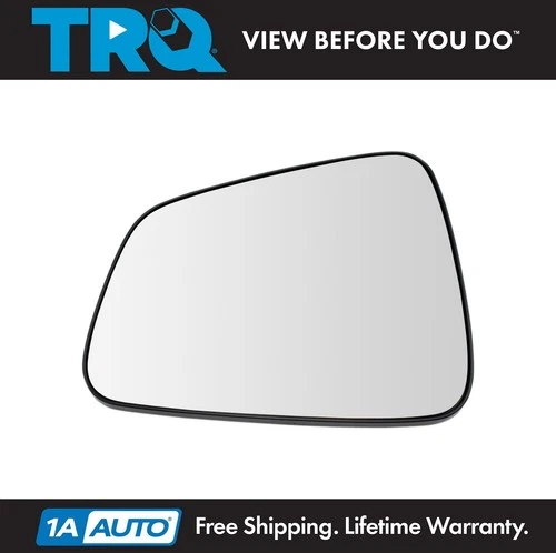 TRQ Exterior Mirror Glass w/ Backing Plate LH Driver Side for Chevy Trax LS