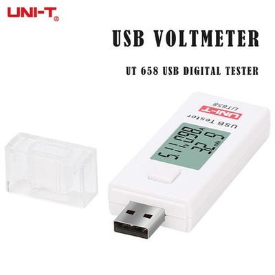 UNI-T LCD USB-Spannungsstromdetektor Mobiles Ladegerät Digital Tester Meter