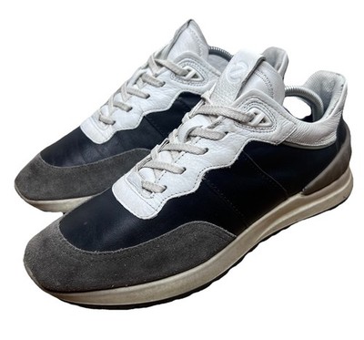 ECCO Men's ASTIR Retro Sneaker Size 8/8.5 Euro 42  Leather Multicolor