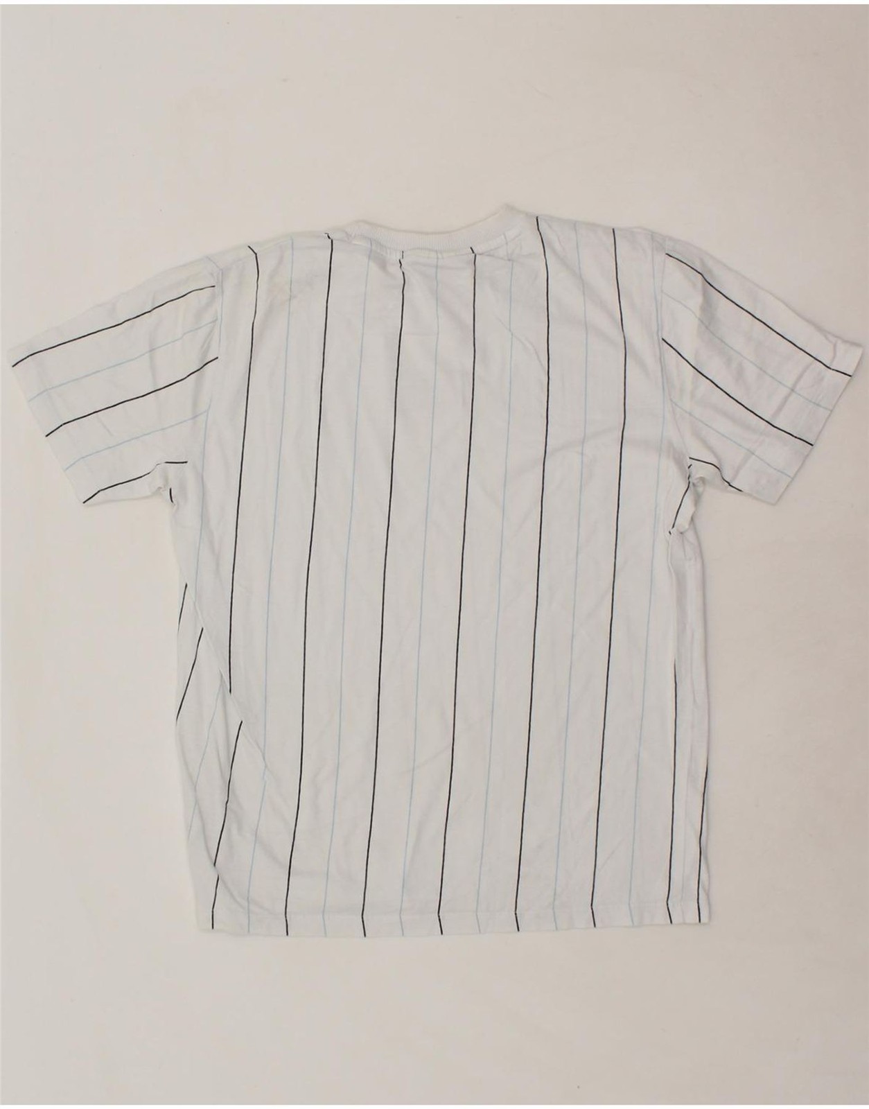 T shirt uomo FILA top piccola blu a righe cotone CE23