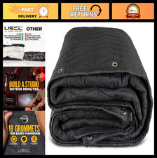 Extra Large Sound Dampening Blanket 96"x80" - Acoustic Wall Cover, Light Blockin