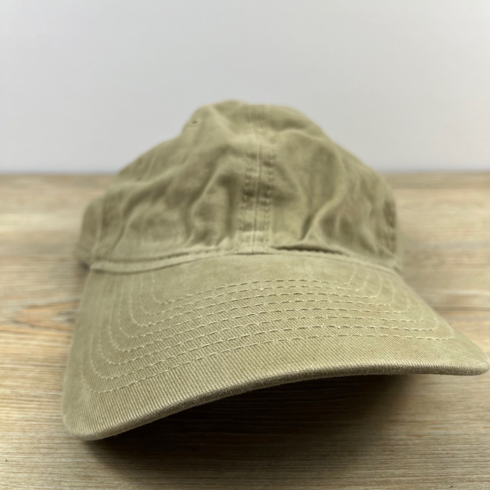 Solid Tan Hat Light Brown Hat Adjustable Adult Si… - image 1