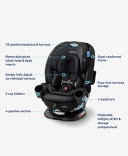  399 Convertible Car Seat 3-in-1 Rotating Graco Cambridge 2.0 Adjustable Turn2Me