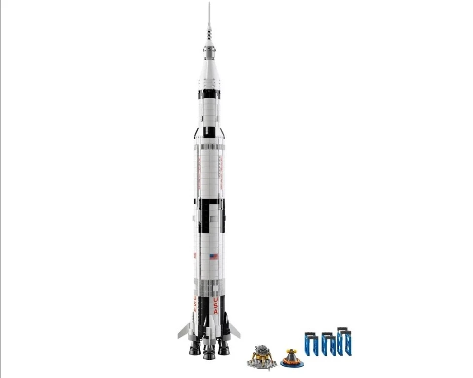 Lego 92176 NASA Apollo Saturn V Ideas NEW SEALED BOX Space Rocket BOX CREASE - Image 2 of 4