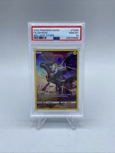 Pokemon Zekrom #TG05 Brilliant Stars Trainer Gallery Psa 10 Low Pop