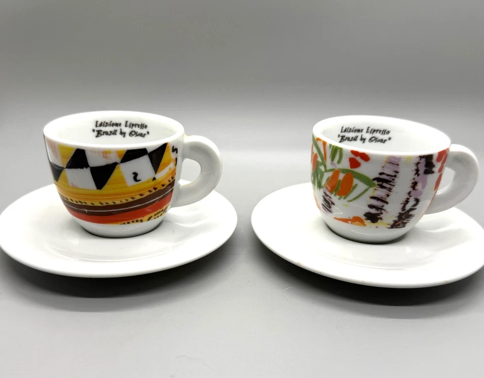2 Ancap Italy Edizione Espresso Brazil By Oscar Cup & Saucer Sets #29/216 - Image 2 of 4