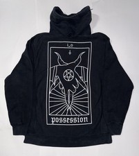 i_o Possession Felpa con Cappuccio Nera Media EDM DJ Musica Elettronica Streetwear