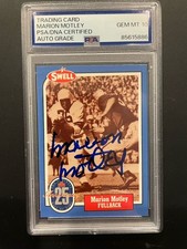 Marion Motley signed 1988 Swell Card Autograph w/