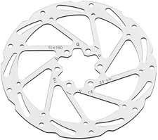 Tektro TR180-52 Disc Rotor - 180mm 6-Bolt 1.8mm Thickness For 2-Piston Calipers