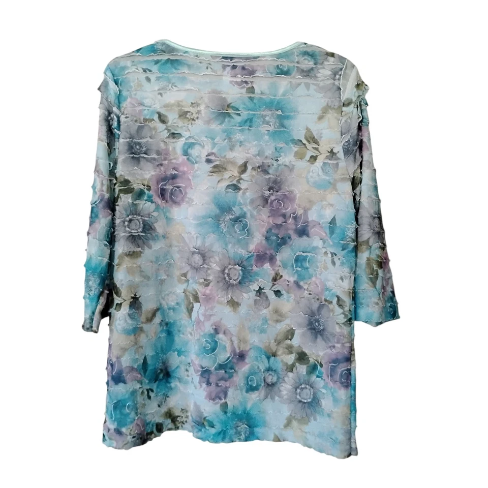 Топ Bonworth с цветочным рисунком рукав 3/4 размер S - Изображение 2 из 3