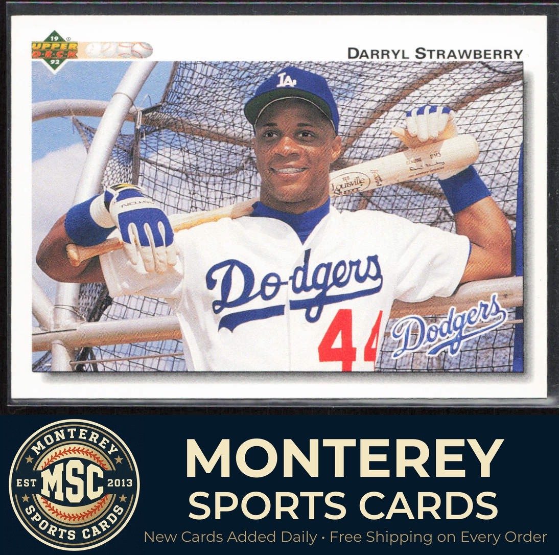 Darryl Strawberry 1992 Upper Deck #174 Los Angeles Dodgers