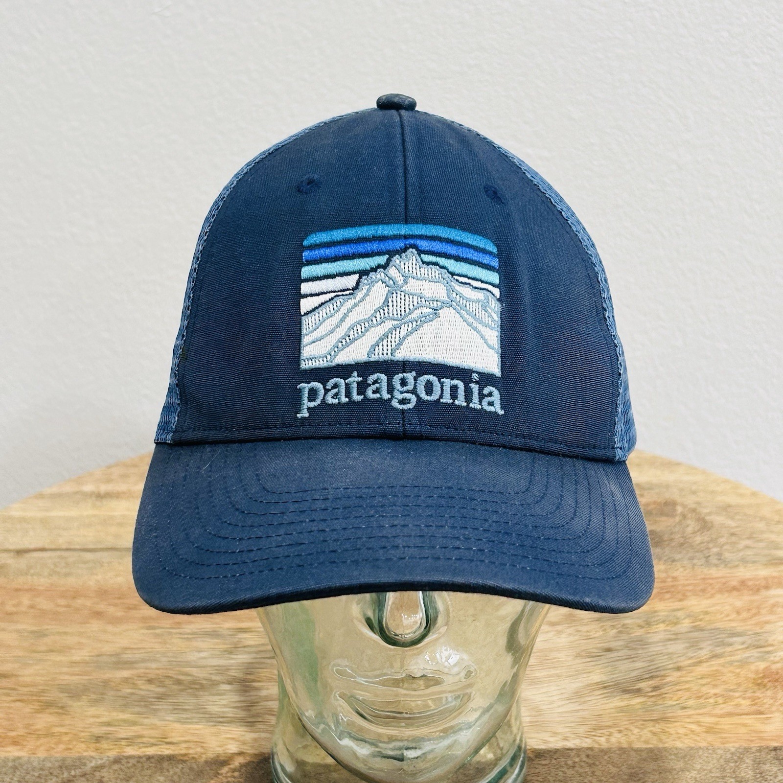 Adult One Size Blue Mesh Snapback Cap Camp Hiking Gorpcore