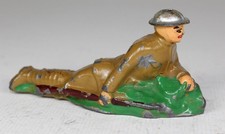 American Metal Co Dimestore Toy Soldiers Prone wRifle at Side Barclay Manoil