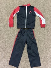 Nike Air Jordan Kids Red , Black  White Tracksuit Set Size 4XS Or 3-4T