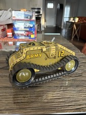 Vintage Marx Wind-up Large Tin Lithograph Tank 1940