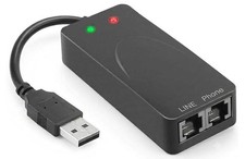 External USB Fax Modem Internet Dial-Up Modem Phone Port Loop-Through