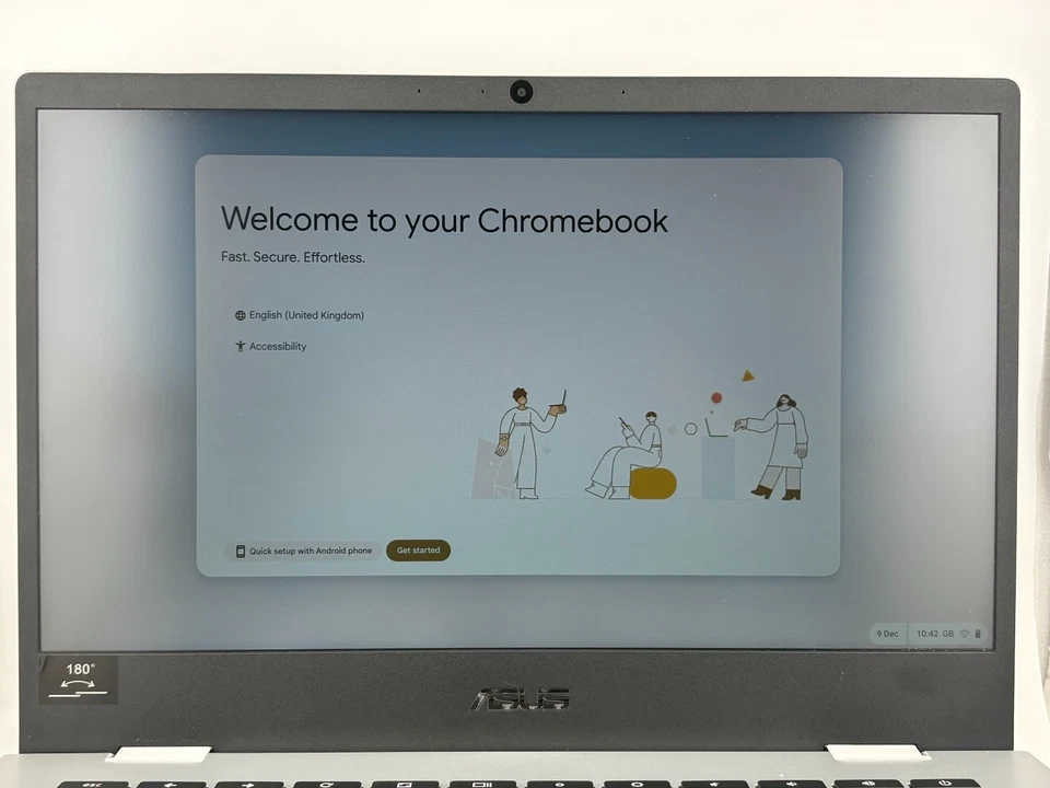 Asus Chromebook CX1 Laptop 14" Intel Celeron N4500 4GB RAM 64GB eMMC - In Box - Image 4 of 4