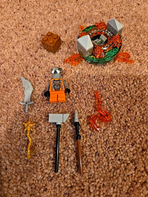 Lego Ninjago 66444 Super Pack, 9441 Kai's Cycle 9442 Jay's Fighter 9591 Weapons