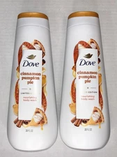 Dove Limited Edition Body Wash Cinnamon Pumpkin Pie Body Wash 20 fl oz Lot Of 2