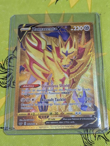 Zamazenta V 212/202 Secret Rare Sword & Shield Pokemon Holo Near Mint