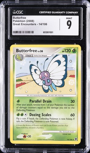 Butterfree graded CGC 9 for sale on eBay