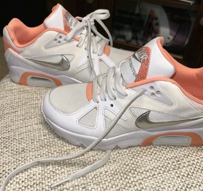 Nike Air Structure GS White Crimson Bliss Sneaker Shoes Size 4Y Boys VGC