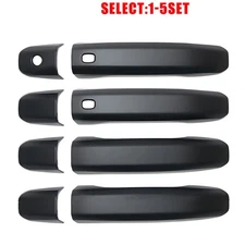 Fit 2020-2025 Silverado 2500 HD 3500 HD Matte Black Door Handle Cover 4-20X