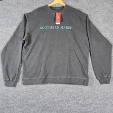 Southern Marsh SeaWash Sweatshirt Midnight Gray XL Crewneck Long Sleeve Mens