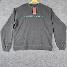 Southern Marsh SeaWash Sweatshirt Midnight Gray XL Crewneck Long Sleeve Mens