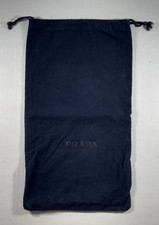 Prada Drawstring Dust Bag Navy Blue 8 x14