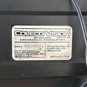 Colecovision 2600 Model Console Black ONLY - TESTED WORKING - With RF Adapter