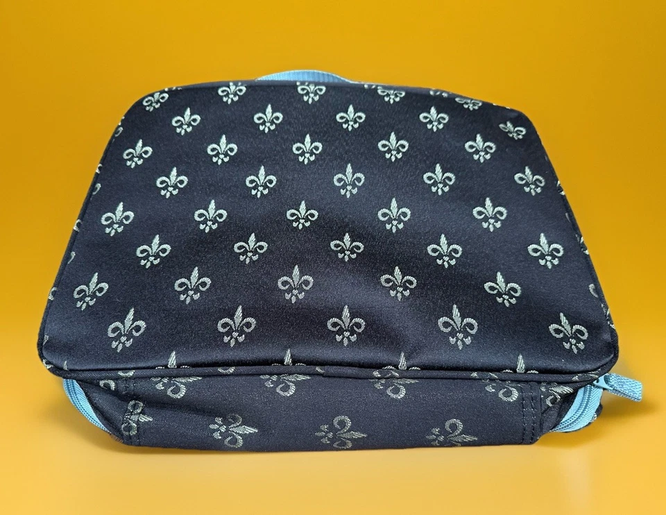 American Flyer AF Fleur De Lis Sistema de Embalaje Bolsas de Transporte de Prendas Marrón Juego de 2 Foto 3 de 4