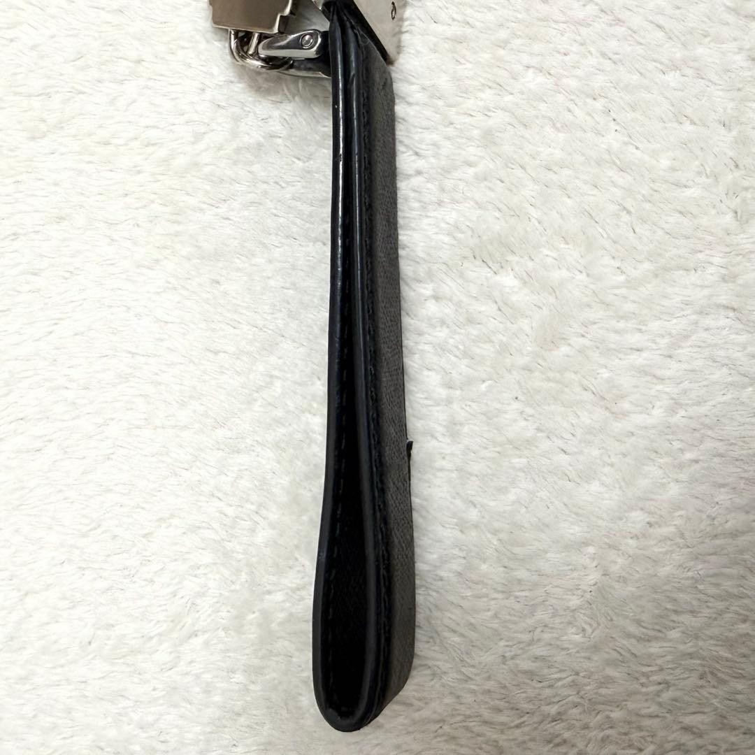 Authentic PRADA Robot Keychain Leather Black Silv… - image 4