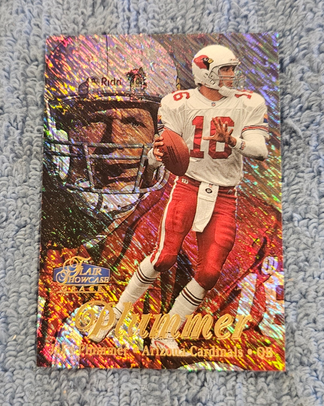 AQ) 1998 Fleer Flair Showcase Grace FOOTBALL Jake Plummer Cardinals