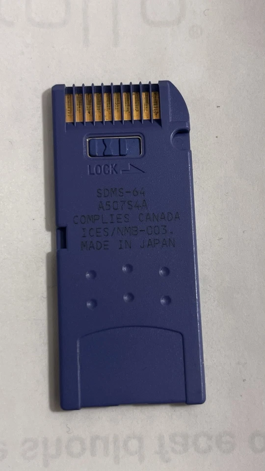 Sandisk Memory Stick 64mb SDMS64 MagicGate Original Long Card Cybershot - Image 2 of 3