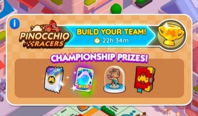 Mono_poly_ GO_ PINOCCHIO_RACES_EVENT SLOTS AVAILABLE!!   