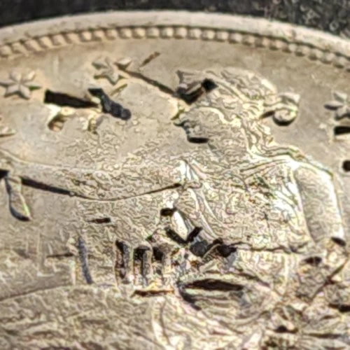 1876-S Trade Dollar Silver Coin, Chopmarks  $1