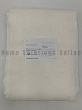 Pottery Barn Belgian Flax Linen Unlined Curtain White 50" x 108" B7052